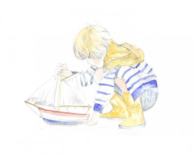Ragazzo e barca da Isabelle Brent