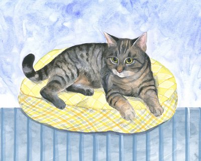 Gatto-cuscino da Isabelle Brent