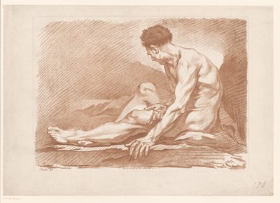 Studio di uomo seduto da Isak Henningsen