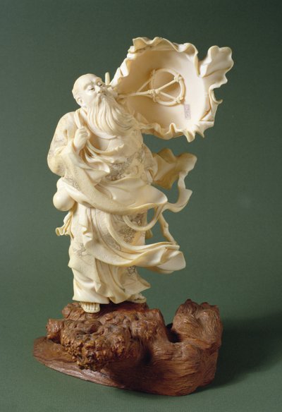 Saggio con cappello al vento, c.1900 da Ishikawa Komei