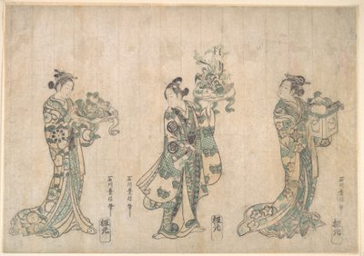 Tre attori da Ishikawa Toyonobu