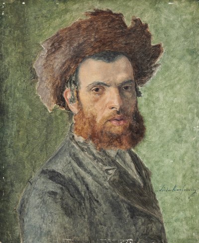 Ritratto di un giovane ebreo chassidico da Isidor Kaufmann