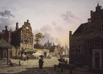 Veduta di una città da Isidor Verheyden