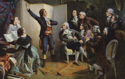 Claude Joseph Rouget de Lisle che canta La Marsigliese da Isidore Pils