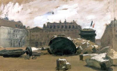 Comune di Parigi: la colonna Vendôme abbattuta da Isidore Pils