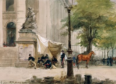 Accampamento in Place de la Boure, 4 giugno da Isidore Pils