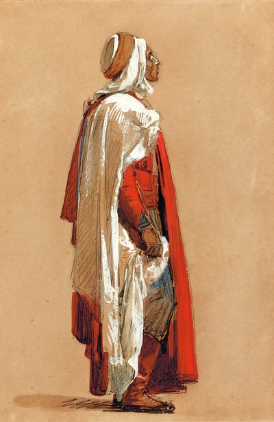 Studio di un uomo in costume orientale da Isidore Pils