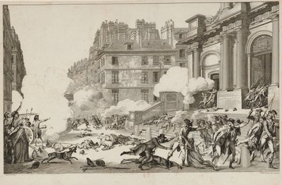 13 Vendémiaire. La repressione della rivolta realista di Napoleone Bonaparte a Parigi da Isidore Stanislas Helman