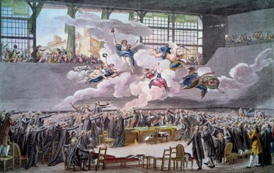 Rivoluzione francese: il giuramento della Pallacorda del 20 giugno 1789 da Isidore Stanislas Helman