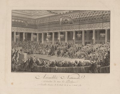 La notte del 4 agosto 1789 nell