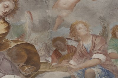 Angeli, angeli musicisti e putti, (dettaglio) da Isidoro Bianchi