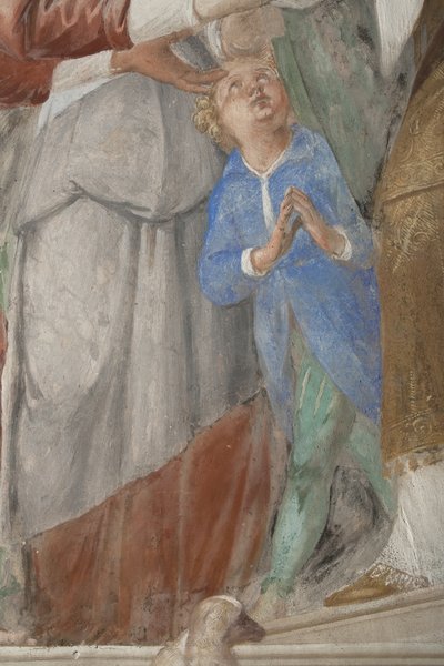 Bambino, (dettaglio) Presentazione di Gesù al Tempio da Isidoro Bianchi