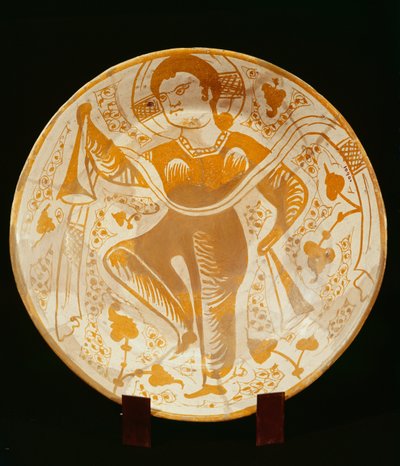 Piatto decorato con figura di santo da Islamic School