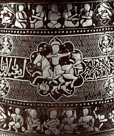 Arte islamica: candelabro in argento e rame da Islamic School