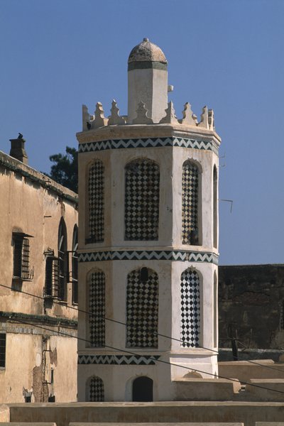 Minareto della moschea, Palazzo del Dey da Islamic School