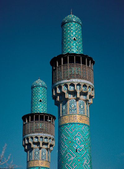 Vista dei minareti della Moschea dello Scià (nota anche come Moschea dell