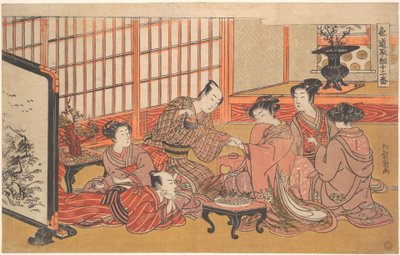 Una finta cerimonia di matrimonio da Isoda Koryusai