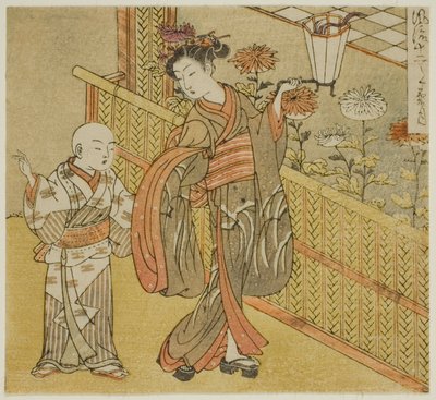 Il Nono Mese (Kikuzuki), dalla serie "Dodici Mesi alla Moda (Furyu juni tsuki)" da Isoda Koryusai
