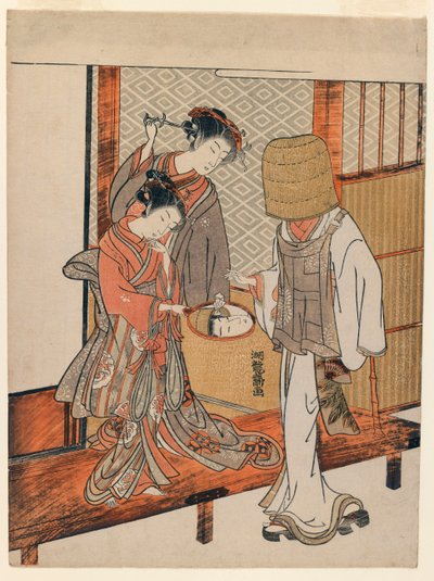Il vano travestimento, c.1770 da Isoda Koryusai