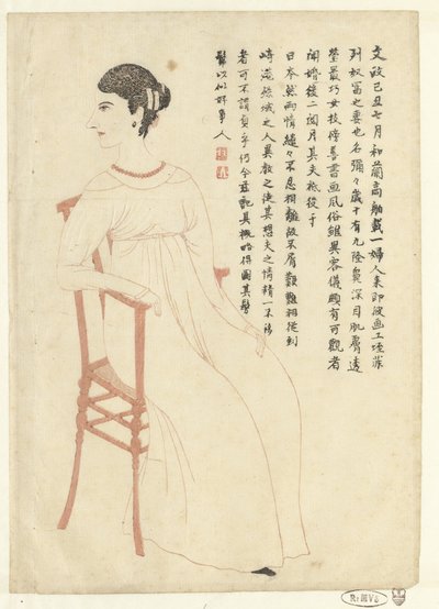 Ritratto di Mimi de Villeneuve da Isono Bunsai (attributed to)