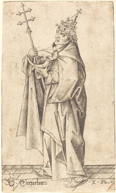 San Cornelio, c. 1470 da Israhel van Meckenem