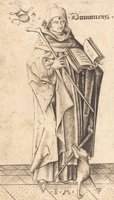San Domenico, c. 1470 da Israhel van Meckenem
