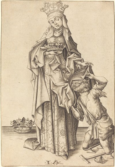 Santa Elisabetta di Turingia, c. 1475-1480 da Israhel van Meckenem