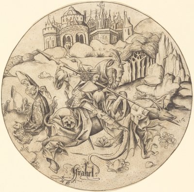 San Giorgio e il drago da Israhel van Meckenem