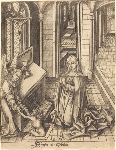 Santa Ottilia da Israhel van Meckenem