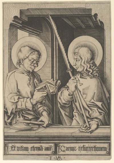 Santi Mattia e Giuda Taddeo, dagli Apostoli da Israhel van Meckenem