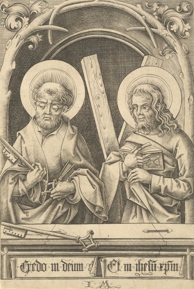 Santi Pietro e Andrea, c. 1480-1485 da Israhel van Meckenem
