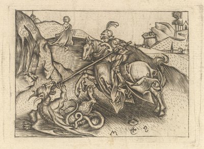 San Giorgio, ca. 1435-1503 da Israhel van Meckenem