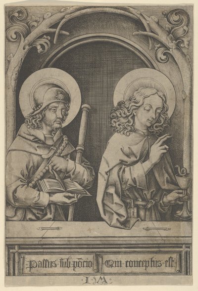 San Giacomo il Maggiore e San Giovanni, dagli Apostoli da Israhel van Meckenem