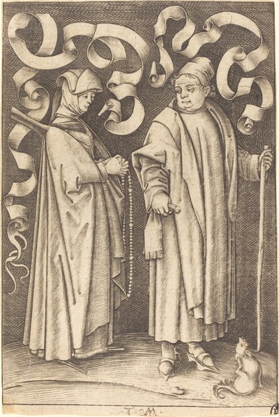 I fedeli, c. 1495-1503 da Israhel van Meckenem