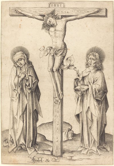 La crocifissione, c. 1480 da Israhel van Meckenem