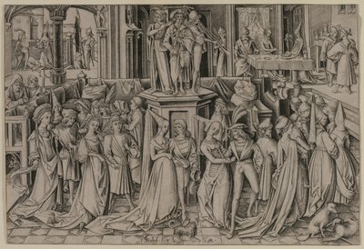 La danza alla corte di Erode, c. 1500 da Israhel van Meckenem