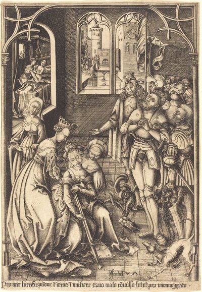 La morte di Lucrezia da Israhel van Meckenem
