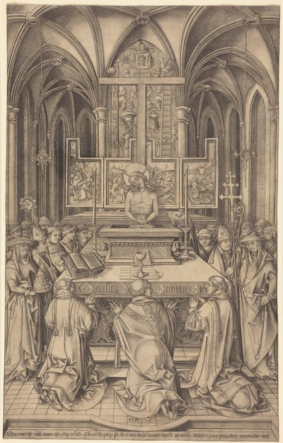 La Messa di San Gregorio da Israhel van Meckenem