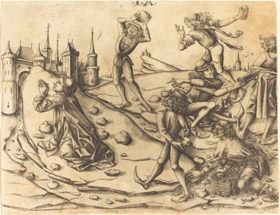 La lapidazione di Santo Stefano da Israhel van Meckenem
