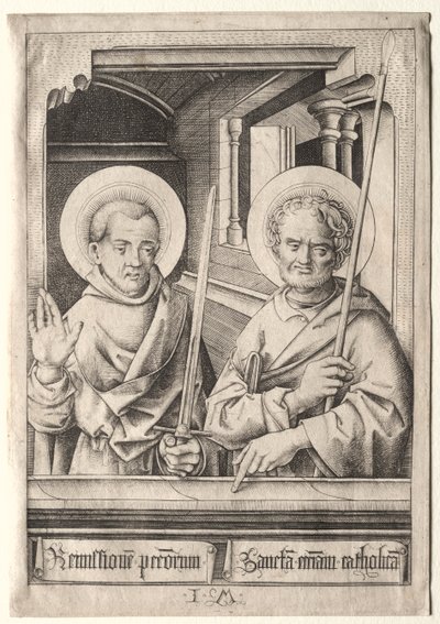 I dodici apostoli: San Simone (?) e San Matteo da Israhel van Meckenem