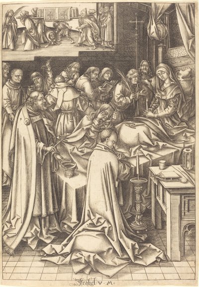 La Morte della Vergine da Israhel van Meckenem after Hans Holbein the Elder