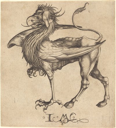 Il grifone da Israhel van Meckenem after Martin Schongauer