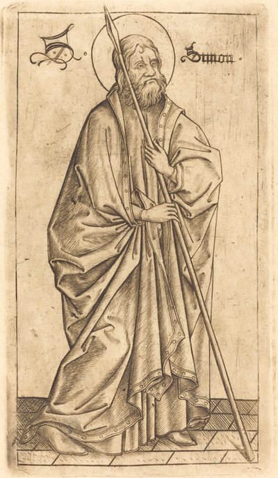 San Tommaso (?) o San Simone (?) da Israhel van Meckenem after Master E.S.