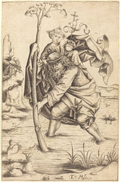San Cristoforo da Israhel van Meckenem after Master of the Housebook
