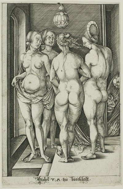 Le quattro streghe da Israhel van Meckenem the younger