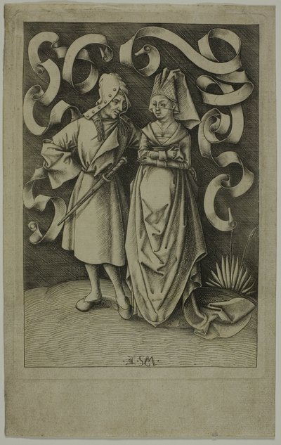 La coppia male assortita da Israhel van Meckenem the younger