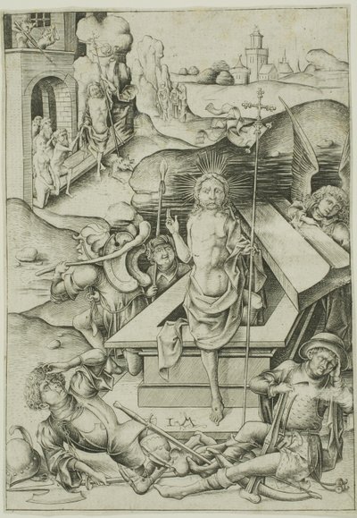 La resurrezione da Israhel van Meckenem the younger