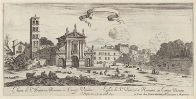 Chiesa di Santa Francesca Romana nel Campo Vaccino da Israël Silvestre