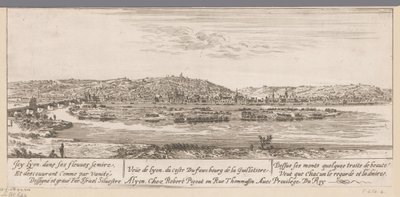 Veduta di Lione dal lato del sobborgo di Guillotière da Israël Silvestre
