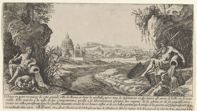 Vista di Roma con due dei del fiume, Viste di Parigi e Roma (titolo della serie) da Israël Silvestre